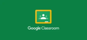 Logotipo do Google Sala de Aula em fundo verde.