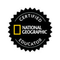 Selo Oficial de Educador Certificado pela National Geographic (National Geographic Certified Educator)